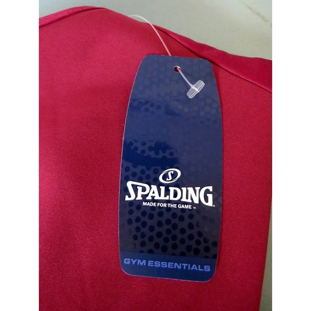 NWT Spalding Women's Active Shine Racerback Sports Bra‎ Red Plum Size Small